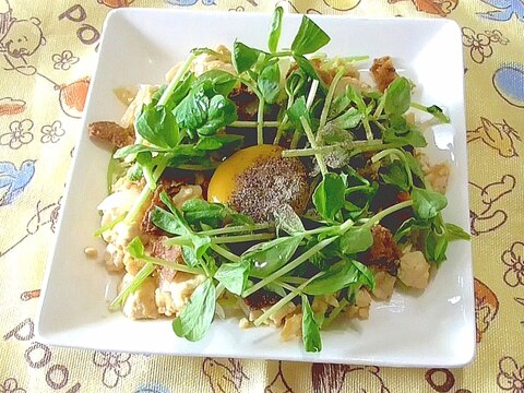 【天気の子で話題】豆腐で陽菜のおもてなしチャーハン